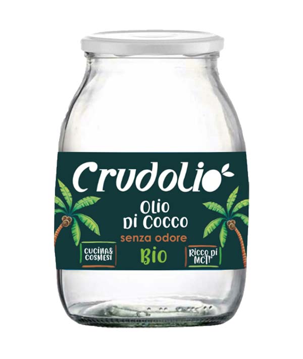 OLIO DI SEMI DI COCCO DEODORATO BIO CRUDOLIO LT 1