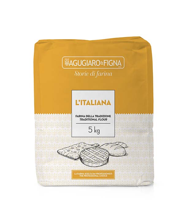 FARINA TIPO 00 100% ITALIA L'ITALIANA KG 5