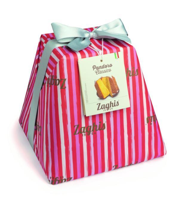 PANDORO REGALE TRADIZIONALE ZAGHIS GR 900