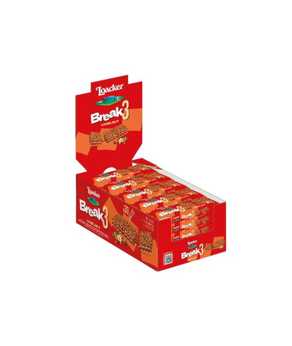 LOACKER BREAK 3 CON WAFER E NOCCIOLA GR 19 PZ 30