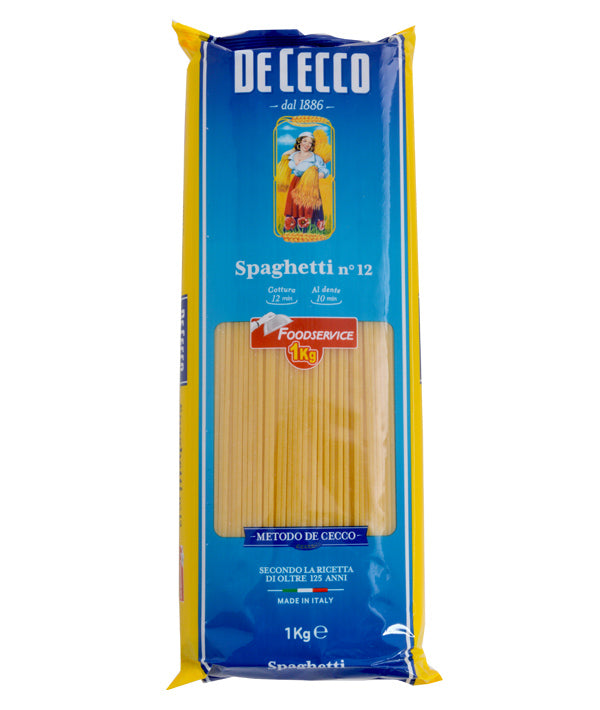 PASTA DE CECCO SEMOLA 12 SPAGHETTI FOOD SERVICE KG 1