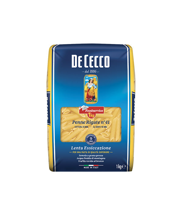 PASTA DE CECCO SEMOLA 41 PENNE RIGATE FOOD SERVICE KG 1