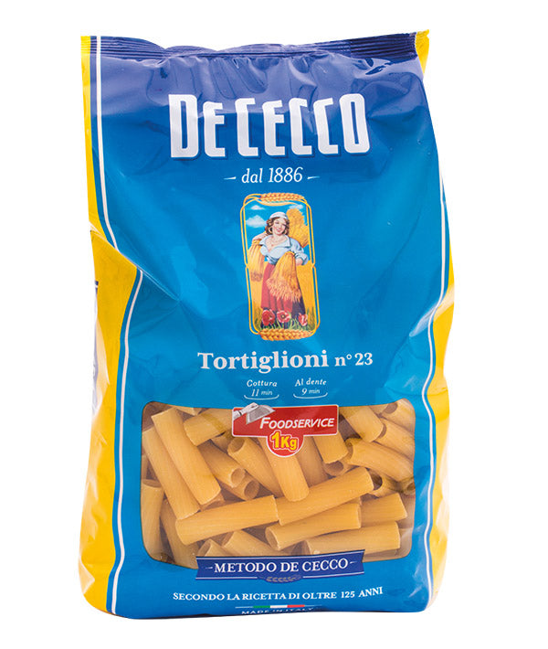 PASTA DE CECCO SEMOLA 23 TORTIGLIONI FOOD SERVICE KG 1