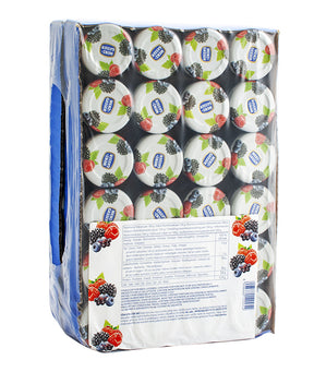 CONFETTURA EXTRA FRUTTI DI BOSCO PORZIONE GR 28 VASO VETRO 
MENZ & GASSER PZ 48