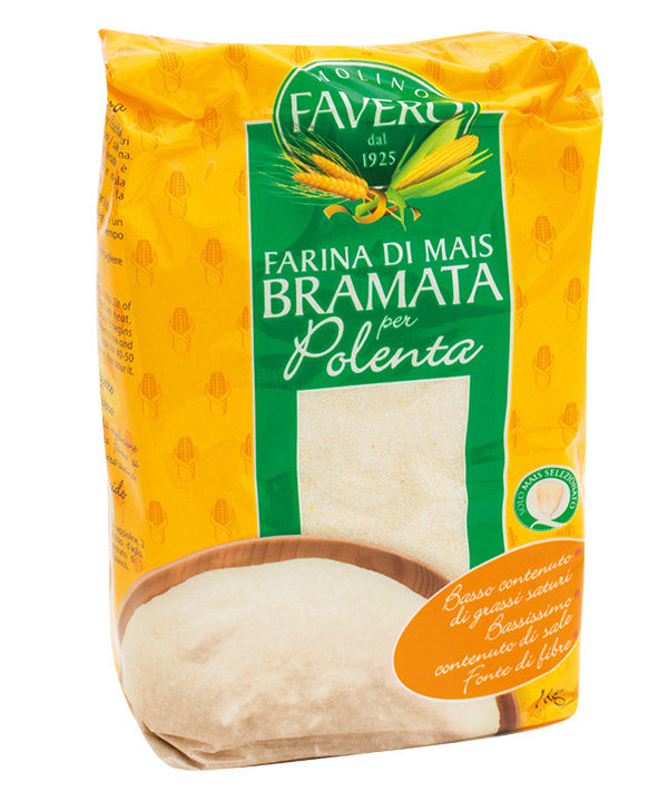 FARINA BRAMATA DA POLENTA BIANCA FAVERO KG 1