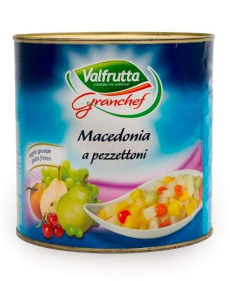 MACEDONIA 5 FRUTTI TAGLIO GROSSO SCIROPPO VALFRUTTA KG 3