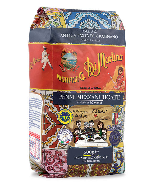 PASTA DI GRAGNANO DI MARTINO IGP PENNE MEZZANI RIGATE 142 GR 500