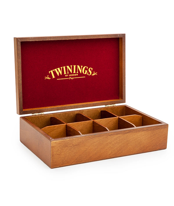 SCATOLA IN LEGNO TWININGS 80 FILTRI VUOTA