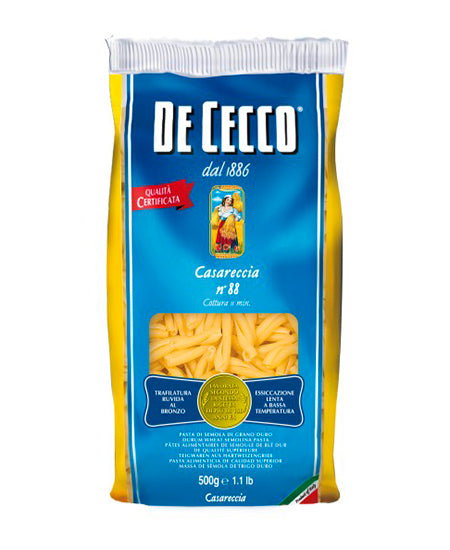 PASTA DE CECCO SEMOLA 88 CASARECCIA GR 500