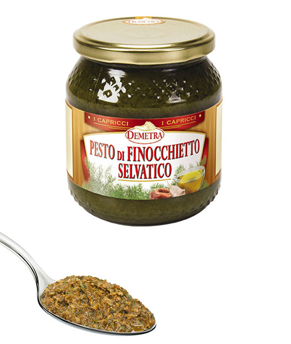 PESTO DI FINOCCHIETTO SELVATICO VASO VETRO DEMETRA GR 510