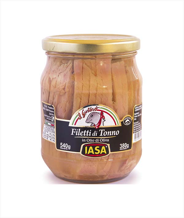 FILETTI DI TONNO YELLOWFIN IN OLIO DI OLIVA GR 540