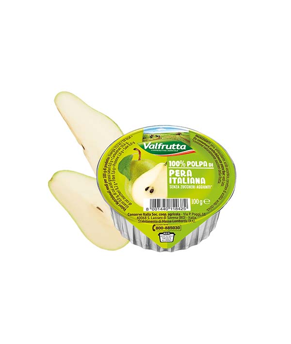 POLPA FRUTTA PERA GR 100 VALFRUTTA PZ 60