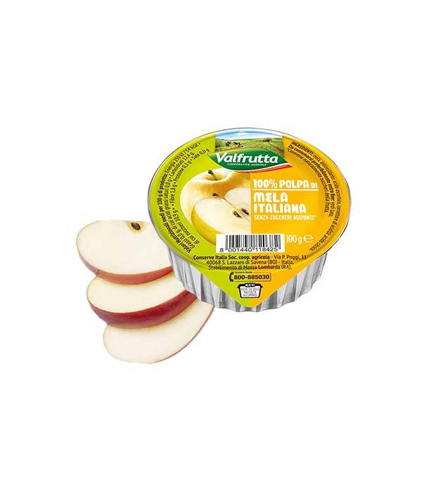 POLPA FRUTTA MELA VALFRUTTA GR 100 VALFRUTTA PZ 60