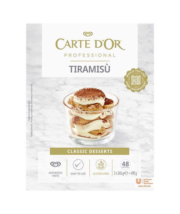 PREPARATO CREMA PER TIRAMISU' SENZA GLUTINE CARTE D'OR GR 490