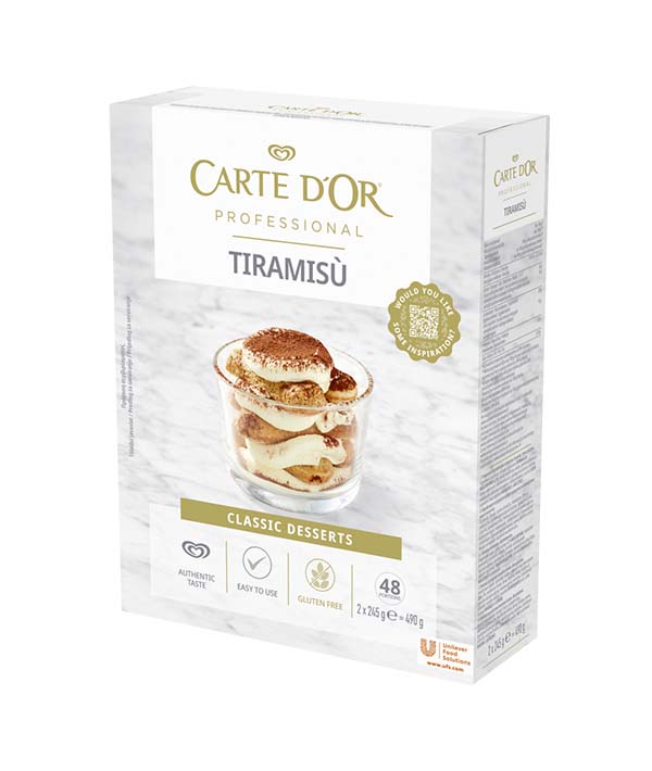 PREPARATO CREMA PER TIRAMISU' SENZA GLUTINE CARTE D'OR GR 490