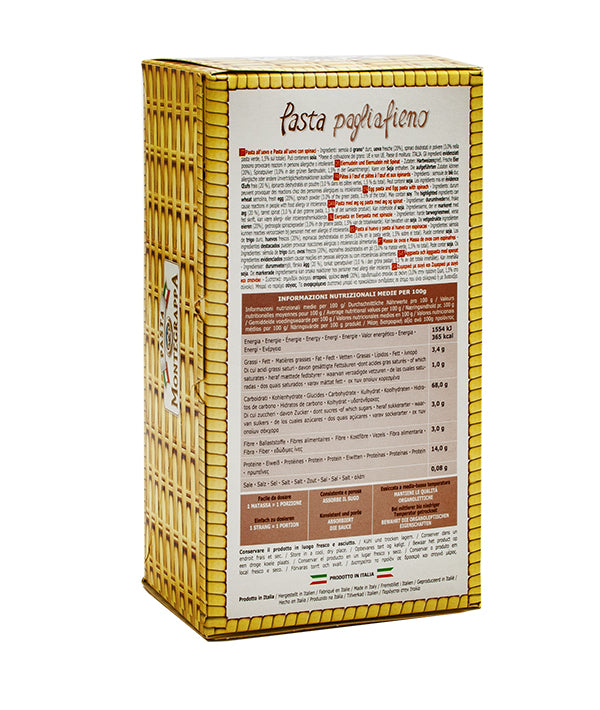 PASTA ALL'UOVO MONTEGRAPPA 03 PAGLIA FIENO GR 500