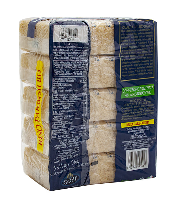 RISO PARBOILED SOTTOVUOTO PZ 5X1 SCOTTI KG 5