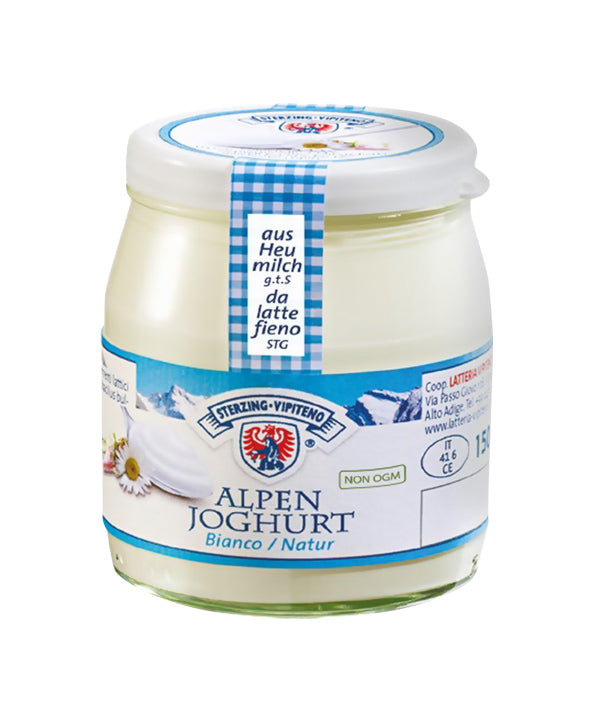 YOGURT ALPEN BIANCO VASO VETRO VIPITENO GR 150