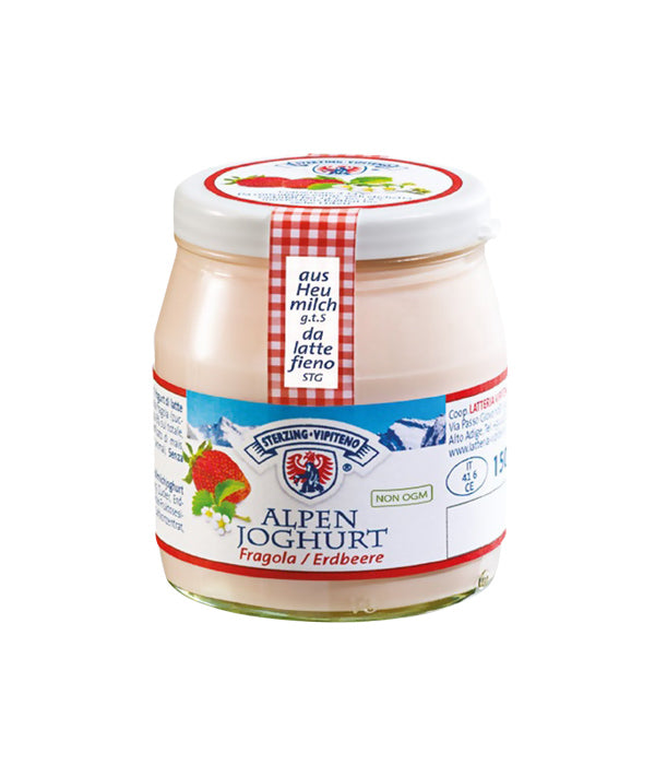 YOGURT ALPEN FRAGOLA VASO VETRO VIPITENO GR 150