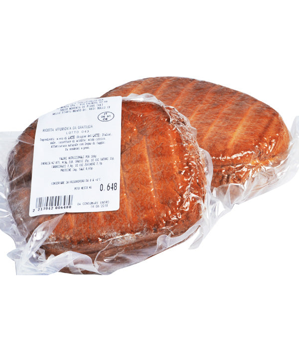 FORMAGGIO RICOTTA DA GRATTUGIA AFFUMICATA SOTTOVUOTO GR 600