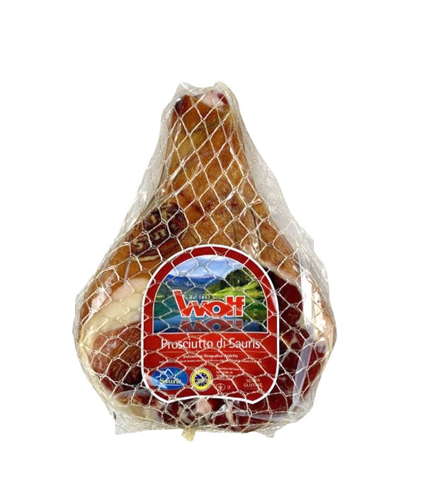 PROSCIUTTO CRUDO SENZA OSSO IGP DI SAURIS PIATTO 
SOTTOVUOTO KG 8,5