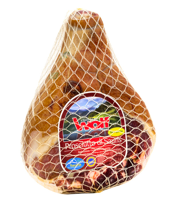 PROSCIUTTO CRUDO SENZA OSSO IGP DI SAURIS PIATTO 
SOTTOVUOTO KG 8,5