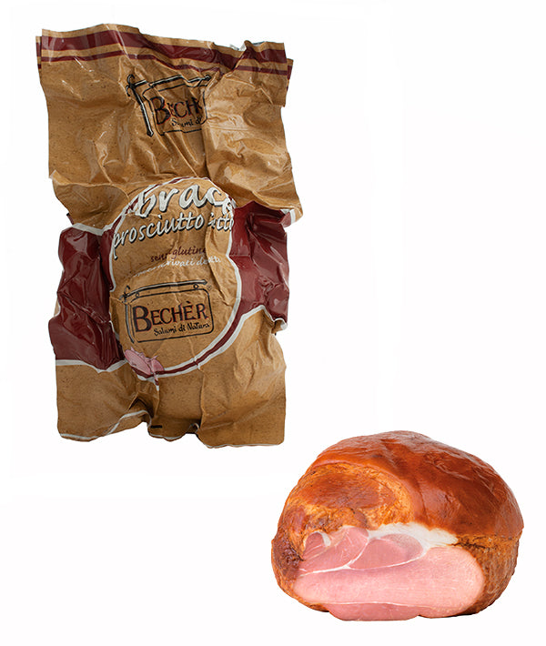 PROSCIUTTO COTTO ALLA BRACE A META' SENZA POLIFOSFATI BECHER KG 4