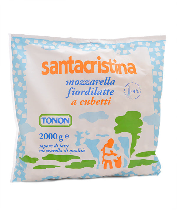 MOZZARELLA A CUBETTI SACCO SANTA CRISTINA KG 2