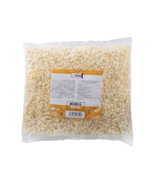 MOZZARELLA A CUBETTI SACCO (CARTONE) DI GIÀ KG 2,5