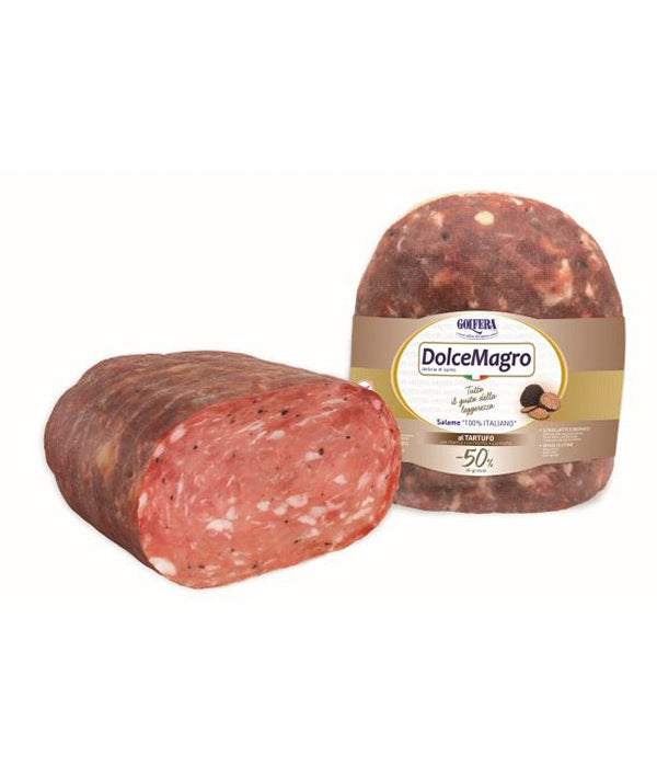 SALAME DOLCEMAGRO AL TARTUFO A META' SOTTOVUOTO GOLFERA KG 1,5