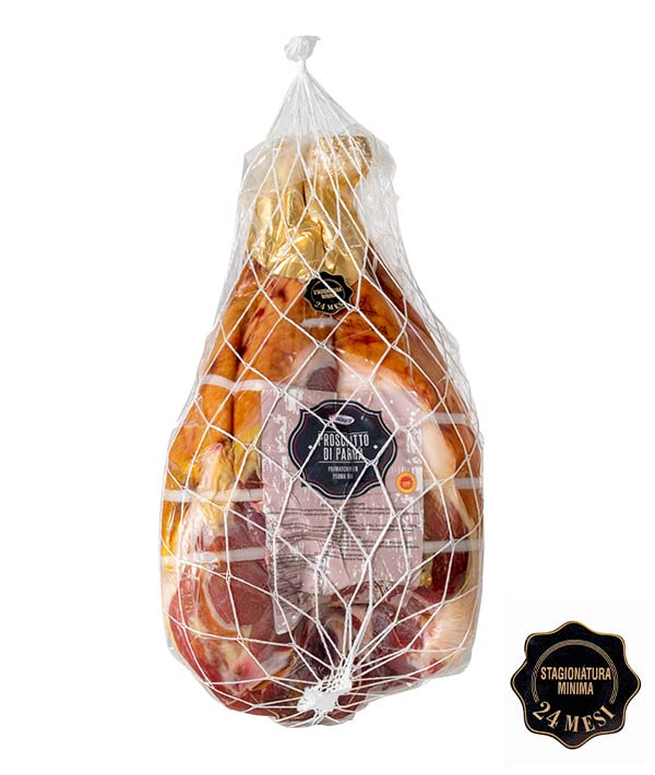 PROSCIUTTO DI PARMA SENZA OSSO PELATO PERA 24 MESI VALDORA KG 9,5