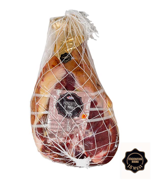 PROSCIUTTO DI PARMA SENZA OSSO PELATO PERA 18 MESI VALDORA KG 8,5