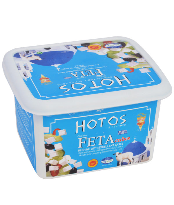 FORMAGGIO FETA GRECO DOP CUBETTI VASCHETTA HOTOS GR 900