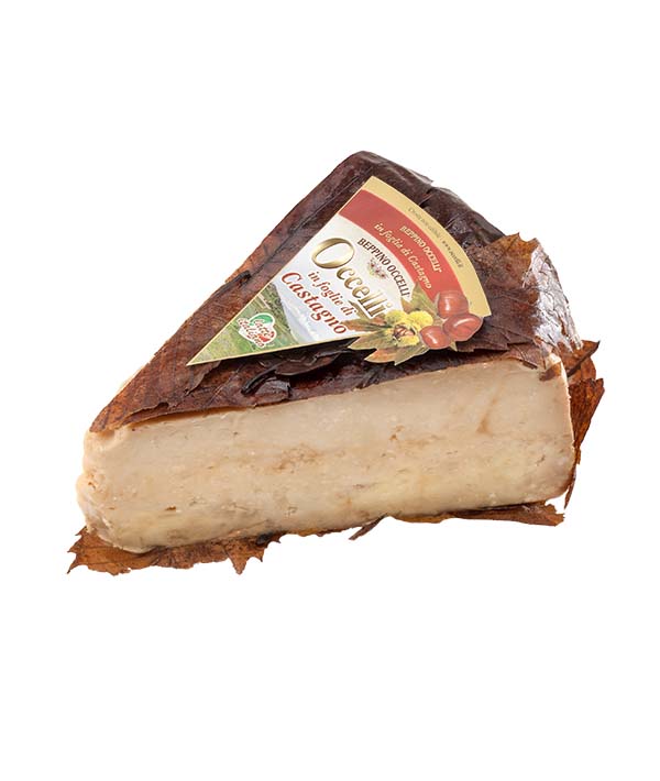 FORMAGGIO IN FOGLIE DI CASTAGNO 1/8 OCCELLI GR 700