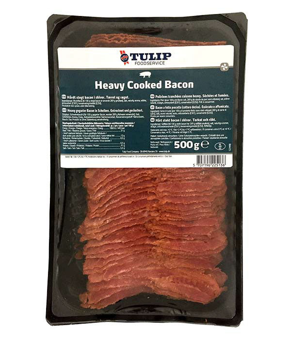 BACON A FETTE HEAVY COOKED PRECOTTO AFFUMICATO TULIP GR 500