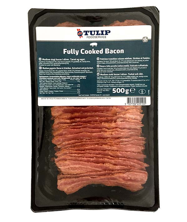 BACON A FETTE FULLY COOKED PRECOTTO AFFUMICATO TULIP GR 500