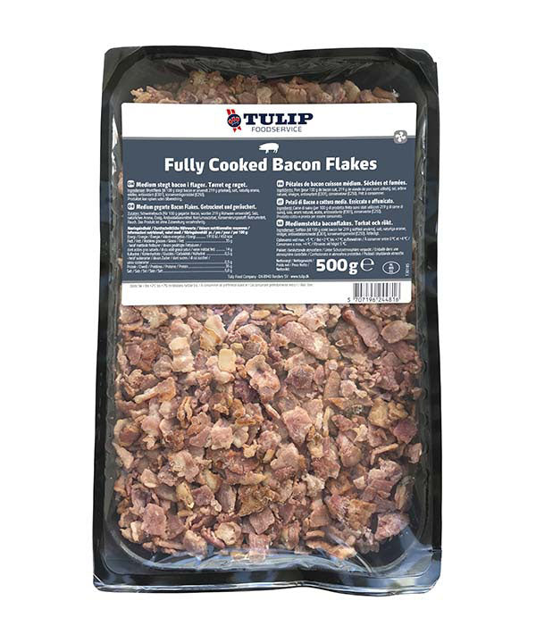 BACON FLAKES FULLY COOKED AFFUMICATO PRECOTTO TULIP GR 500