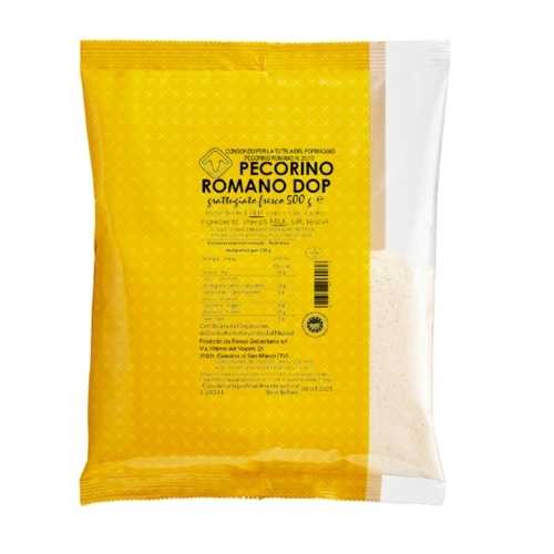PECORINO ROMANO DOP GRATTUGGIATO BUSTA MASER GR 500