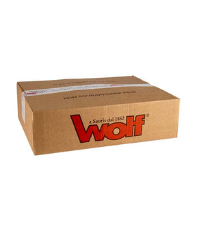 PANCETTA ARROTOLATA AL PEPERONCINO A META' SOTTOVUOTO 
WOLF KG 1,5