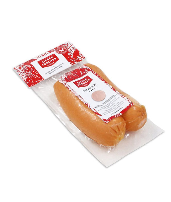 WÜRSTEL SERVELADE DI PURO SUINO CON PELLE GR 170
SIEBENFÖRCHER PZ 2