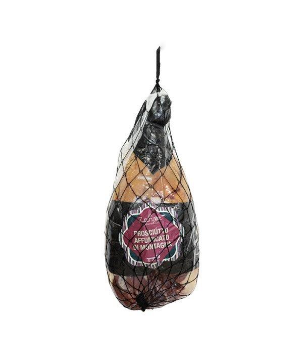 PROSCIUTTO CRUDO AFFUMICATO DI MONTAGNA PERA SENZA OSSO SOTTOVUOTO SALUMIFICIO ZAHRE KG 8