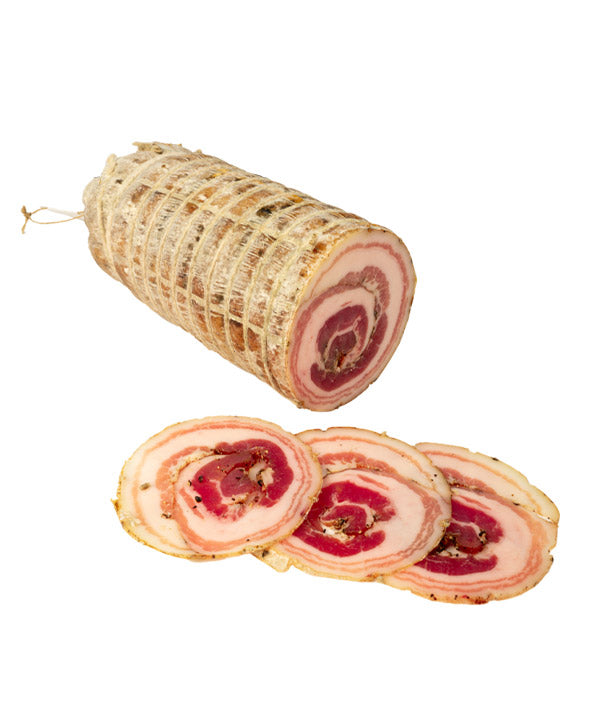 PANCETTA ARROTOLATA SENZA COTENNA A META' MARESCUTTI KG 1,5