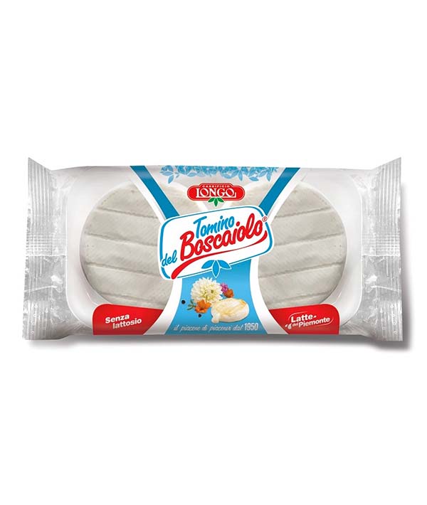 FORMAGGIO TOMINO BOSCAIOLO SENZA LATTOSIO PZ 2X90 
CASEIFICIO LONGO GR 180