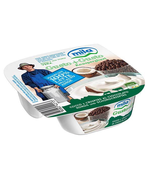YOGURT INTERO COCCO E CRISPIES AL CIOCCOLATO MILA GR 150