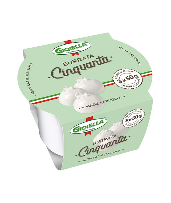 BURRATA PUGLIESE PZ 3X50 100% ITALIA CAPURSO GR 150