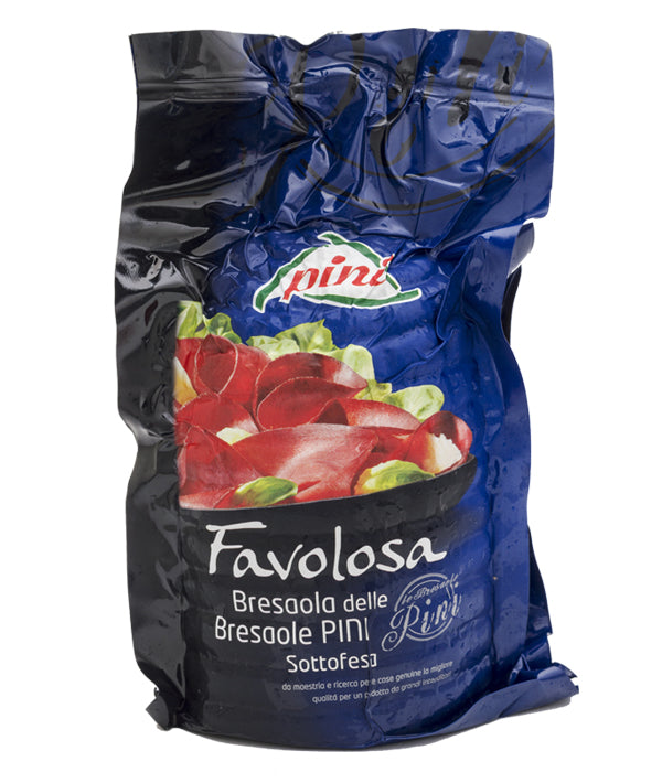 BRESAOLA SOTTOFESA PINI FAVOLOSA A META' SOTTOVUOTO KG 1,7