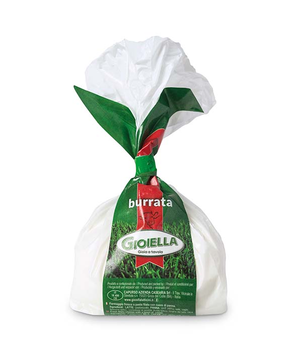 BURRATA PUGLIESE FOGLIA GR 335 100% ITALIA GIOIELLA PZ 3