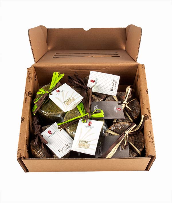 BOX SELEZIONE FORMAGGI ROCCOLINI MISTI PZ 6X350 KG 2,1