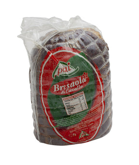 BRESAOLA EQUINA STAGIONATA A META' SOTTOVUOTO PINI KG 1,5