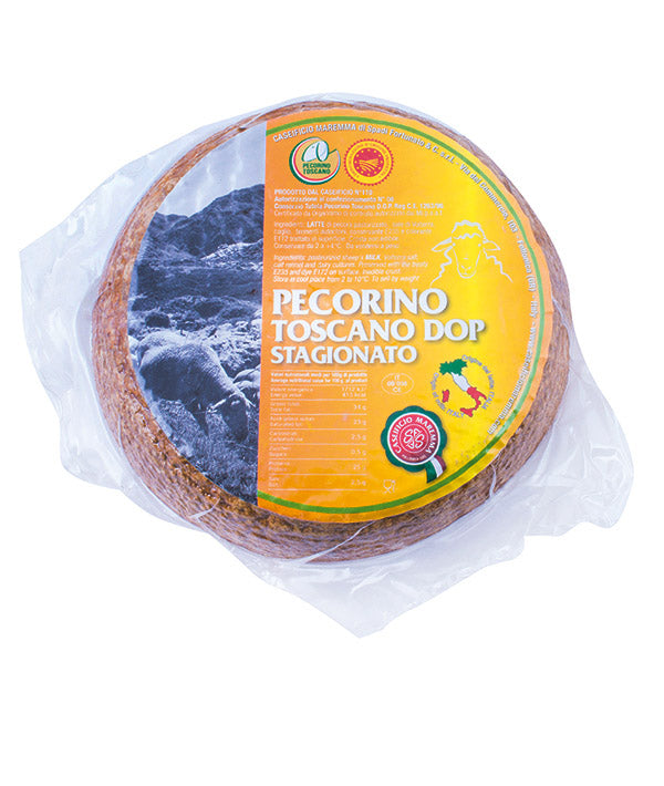 PECORINO TOSCANO DOP STAGIONATO 120 GG SOTTOVUOTO FORMA KG 1,2